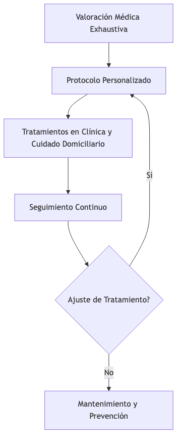 Flowchart of the melasma treatment process at Santé Clínica Estética.