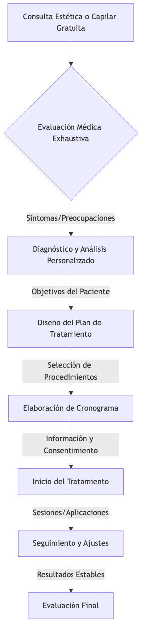 Diagrama de flujo del proceso de diseño del plan de tratamiento en Santé
